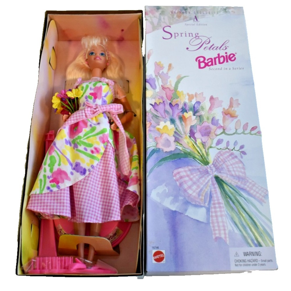 1996 Spring Petals Special Edition Avon Barbie Doll Vintage Mattel 16746 NIB